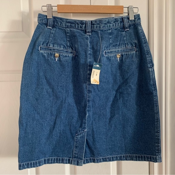 Eddie Bower 100% Cotton Denim Jean Skirt - Picture 5 of 10